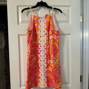 Lilly Pulitzer pink and orange dress size 4